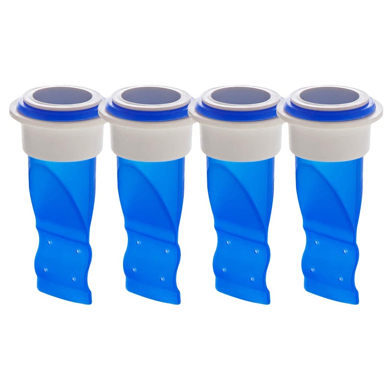 HLZC Drain Backflow Preventer, One Way Valve, Adjustable Silicone Sink Floor Drain Trap for Pipes Tubes in Toilet Bathroom Kitchen (Blue-4) - Image 1